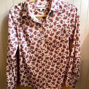 J. Crew Collared Button Top